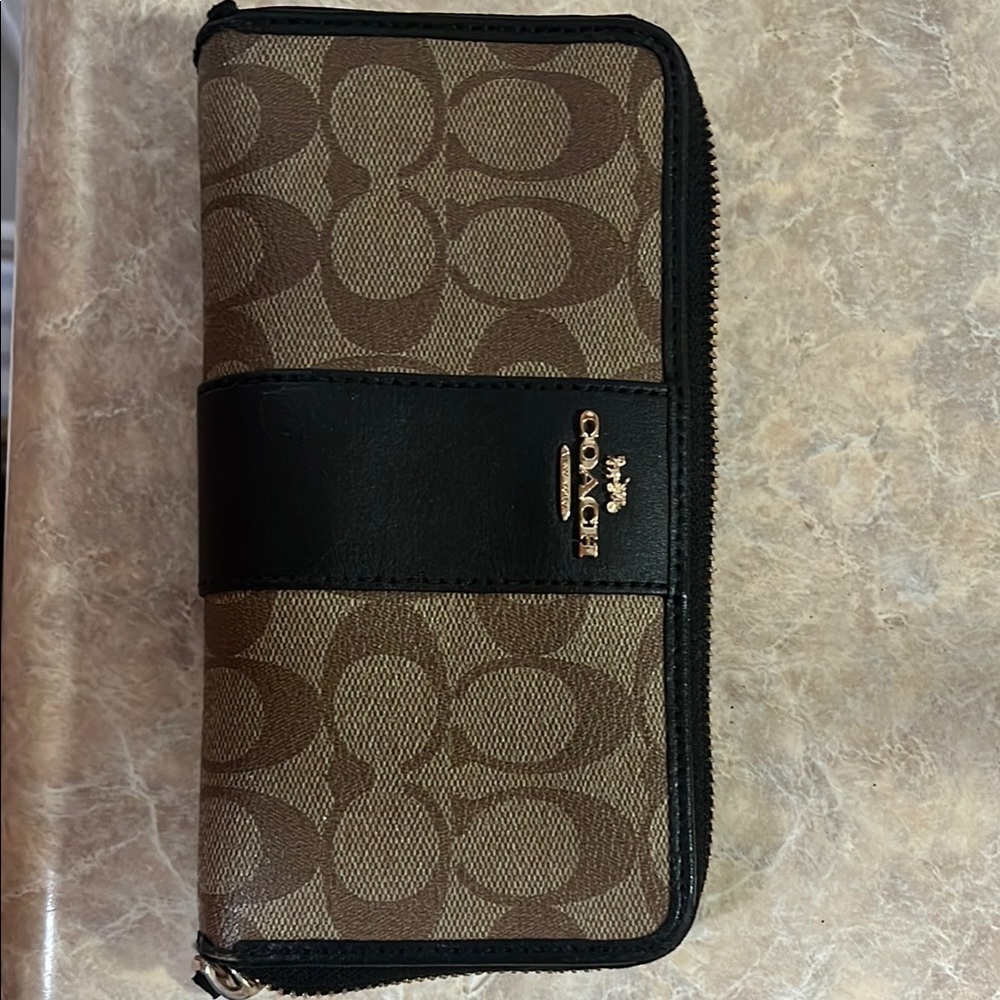 Coach Brown and Black Wallet